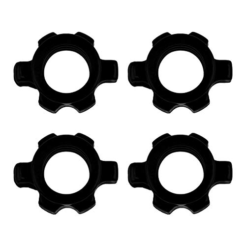 BESPORTBLE Abrazaderas de Barra Negras Collares de Barra Antideslizantes Clips de Barra para Barra de Peso Olímpica Placa para Levantamiento de Pesas Entrenamiento de Fitness Entrenamiento 4 BESPORTBLE Abrazaderas de Barra Negras Collares de Barra Antideslizantes Clips de Barra para Barra de Peso Olímpica Placa para Levantamiento de Pesas Entrenamiento de Fitness Entrenamiento 4