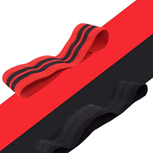 BESPORTBLE Banda Resistente a La Cadera Bandas de Botín de Tela Bandas de Bucle sin Ejercicio Cinturón de Entrenamiento Elástico para Piernas Glúteos Glúteos Hombros Abdominales 64 Cm (Rojo)