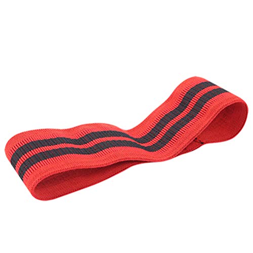 BESPORTBLE Banda Resistente a La Cadera Bandas de Botín de Tela Bandas de Bucle sin Ejercicio Cinturón de Entrenamiento Elástico para Piernas Glúteos Glúteos Hombros Abdominales 64 Cm (Rojo)