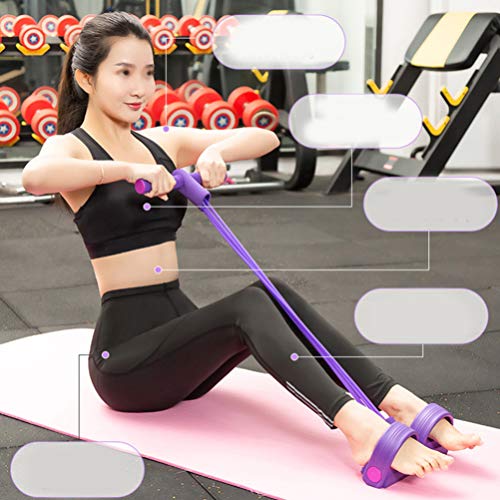 BESPORTBLE Pelota de Yoga con Cuerda Elástica Sentada para Muslo Equipo de Ejercicio Abdominal Cintura Brazo Estiramiento Entrenamiento de Movilidad (Púrpura) BESPORTBLE Pelota de Yoga con Cuerda Elástica Sentada para Muslo Equipo de Ejercicio Abdominal Cintura Brazo Estiramiento Entrenamiento de Movilidad (Púrpura)