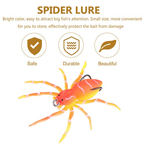 BESPORTBLE Señuelos de Araña de Pesca Set Señuelos Flotantes de Araña Realistas Cebos Duros Artificiales Realistas Señuelo de Natación para Trucha Lubina Lucioperca Naranja BESPORTBLE Señuelos de Araña de Pesca Set Señuelos Flotantes de Araña Realistas Cebos Duros Artificiales Realistas Señuelo de Natación para Trucha Lubina Lucioperca Naranja