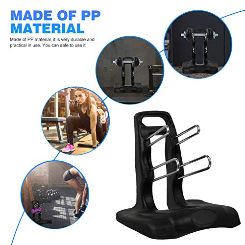 BESPORTBLE Soporte de Almacenamiento de Mancuernas Soporte de Pesas de 3 Niveles Soporte de Mancuernas Soporte de Barra Soportes de Pesas para Mancuernas Accesorios de Gimnasio