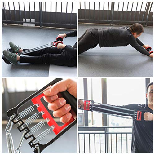 BESPORTBLE Tirador de Tensión para Hombres Ejercitador de Resorte Expansor de Pecho Barras de Tracción Maestro de Pecho Máquina de Empuje Bandas de Resistencia Equipo de Entrenamiento de BESPORTBLE Tirador de Tensión para Hombres Ejercitador de Resorte Expansor de Pecho Barras de Tracción Maestro de Pecho Máquina de Empuje Bandas de Resistencia Equipo de Entrenamiento de
