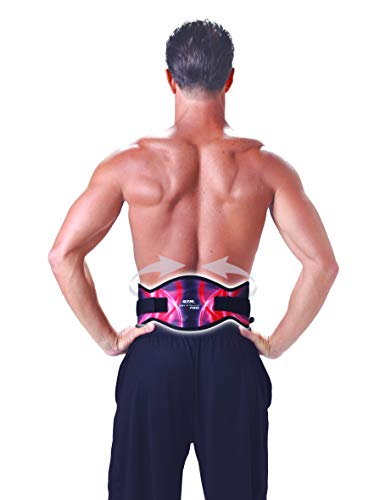 BEST DIRECT INDUSTEX Abs-a-Round Sistema de reducción para músculos Abdominales Fuertes Cinturon Chaleco Estimulador EMS Máquina de Ejercicios fácil y rápida para Hombres y Mujeres (L/XL)