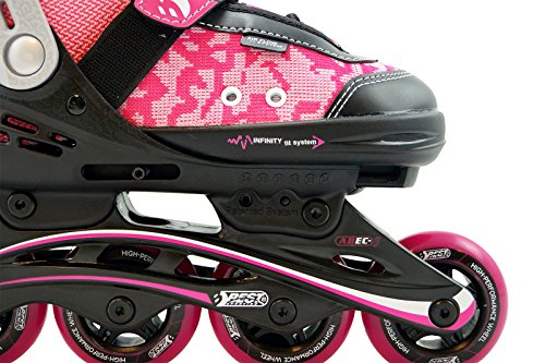 Best Sporting- Inline-Skates Patines en línea para niños Abec 5, Color rosa y negro, 29-34 (30123) , color/modelo surtido