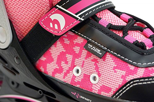 Best Sporting- Patines en línea para niños Abec 5, Color rosa y negro, 35-40 (30124) , color/modelo surtido