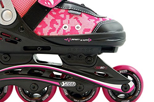 Best Sporting- Patines en línea para niños Abec 5, Color rosa y negro, 35-40 (30124) , color/modelo surtido
