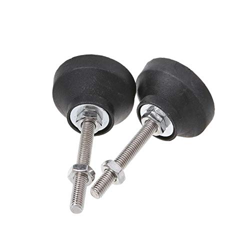 Bestgle 6piezas Patas ajustables regulables para muebles,Pies niveladores Base de Goma para nivelar Patas rosca M8x30mm Bestgle 6piezas Patas ajustables regulables para muebles,Pies niveladores Base de Goma para nivelar Patas rosca M8x30mm