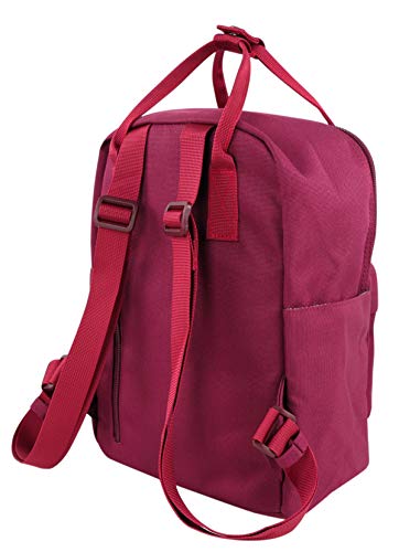 Bestie 12" Mochila Pequeña Mini Mujer, 8 litros, Borgoña