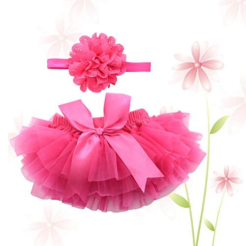Bestoyard - Falda tutú para recién nacido, color rosa, talla L