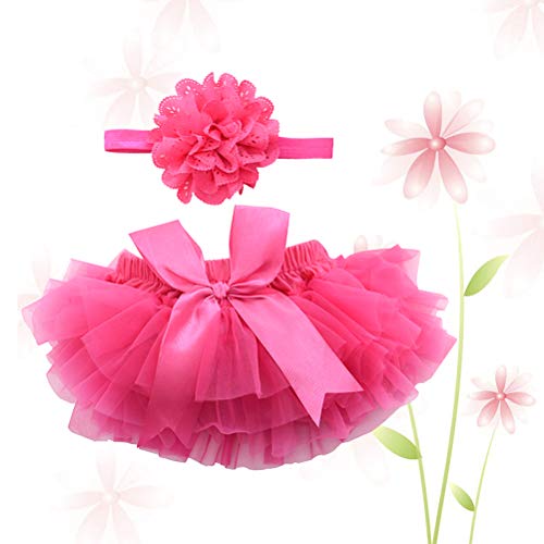 Bestoyard - Falda tutú para recién nacido, color rosa, talla L Bestoyard - Falda tutú para recién nacido, color rosa, talla L