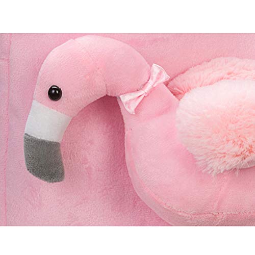 BESTOYARD - Mochila Infantil con diseño de Flamenco, Bolso de Peluche con Peluche extraíble, Color Rosa BESTOYARD - Mochila Infantil con diseño de Flamenco, Bolso de Peluche con Peluche extraíble, Color Rosa
