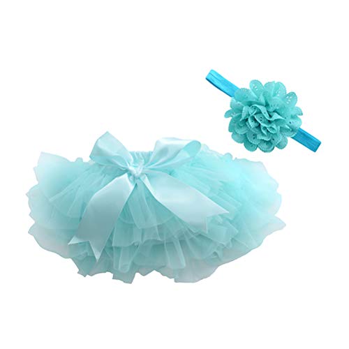 Bestoyard - Tutu Falda para bebé de niña, color azul, talla S