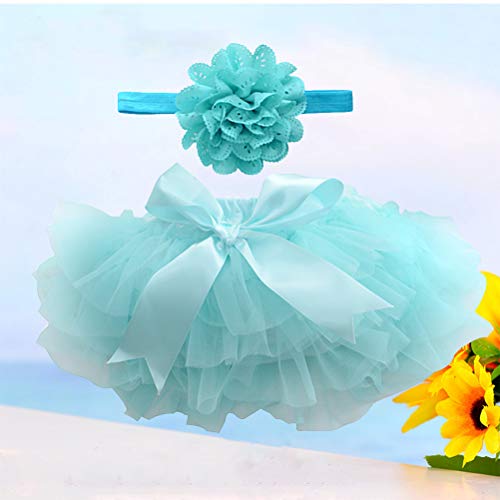 Bestoyard - Tutu Falda para bebé de niña, color azul, talla S Bestoyard - Tutu Falda para bebé de niña, color azul, talla S