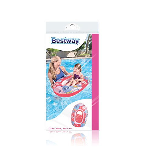 Bestway 34037 - Barca Hinchable Infantil Kiddie Raft 102x69 cm 3-6 Años