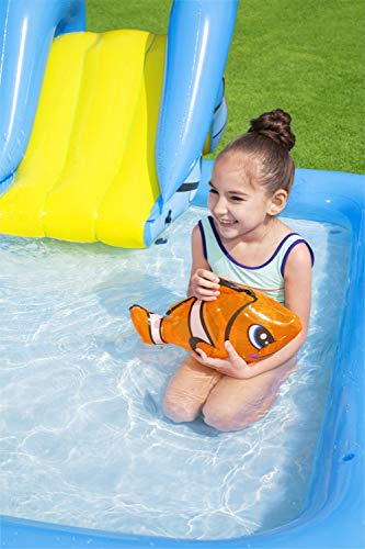 Bestway 53052 - Piscina Hinchable Infantil Acuario 239x206x86 cm con Tobogán