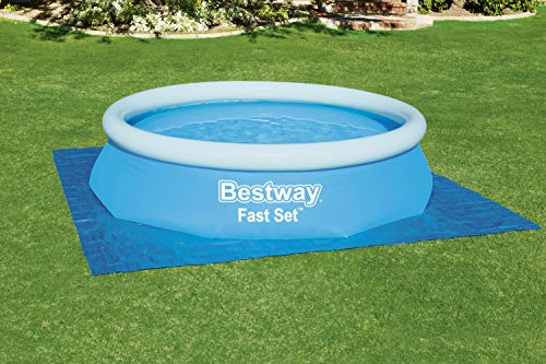 Bestway 58001 - Tapete de Suelo para piscina, azul, 335x335 cm Bestway 58001 - Tapete de Suelo para piscina, azul, 335x335 cm