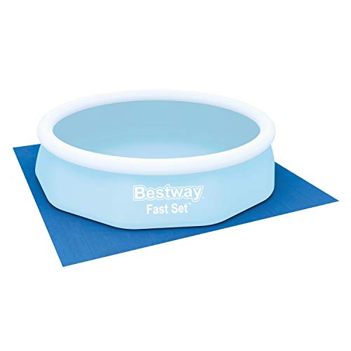 Bestway 58001 - Tapete de Suelo para piscina, azul, 335x335 cm Bestway 58001 - Tapete de Suelo para piscina, azul, 335x335 cm