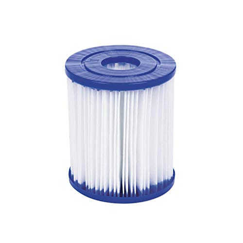 Bestway 58093 - Set de Dos Filtros de Agua Tipo I para Depuradora de Cartucho 1.249 litros/hora, Blanco, 8 x 8 x 18 cm Bestway 58093 - Set de Dos Filtros de Agua Tipo I para Depuradora de Cartucho 1.249 litros/hora, Blanco, 8 x 8 x 18 cm