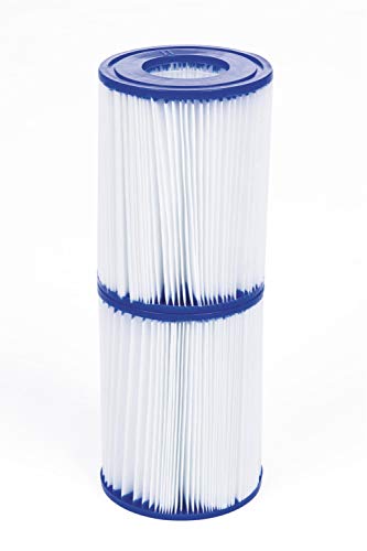 Bestway 58094 - Set de Dos Filtros de Agua Tipo II para Depuradora de Cartucho 2.006 y 3.028 litros/hora Bestway 58094 - Set de Dos Filtros de Agua Tipo II para Depuradora de Cartucho 2.006 y 3.028 litros/hora