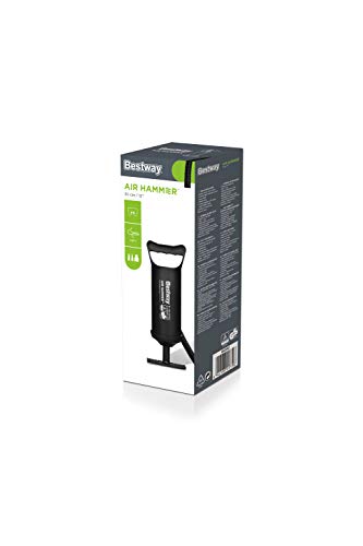 Bestway BW62002 Hinchador Manual, Negro, 30cm Bestway BW62002 Hinchador Manual, Negro, 30cm