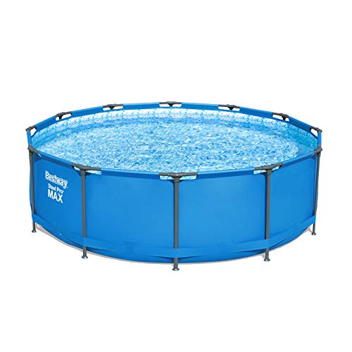 Bestway Steel Pro Max - Piscina Desmontable Tubular, Depuradora de Cartucho de 2.006 litros/hora, 366 x 100 cm