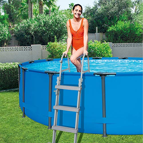 Bestway Steel Pro Max - Piscina Desmontable Tubular, Depuradora de Cartucho de 2.006 litros/hora, 366 x 100 cm