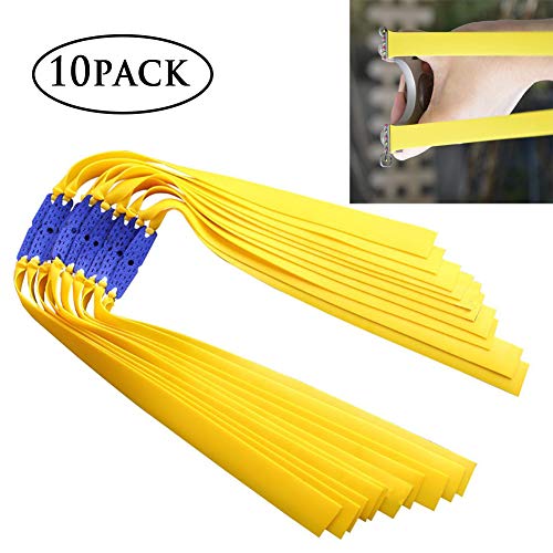 BESTZY 10 Juegos de Gomas para Tirachinas Professional,Catapult Goma Elastica Plana Hecho de Precise,Repuesto Potente para Tirachinas Caza,de Latex Natural,Espesor de 0,75 mm BESTZY 10 Juegos de Gomas para Tirachinas Professional,Catapult Goma Elastica Plana Hecho de Precise,Repuesto Potente para Tirachinas Caza,de Latex Natural,Espesor de 0,75 mm