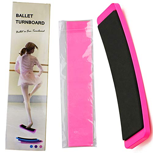 BESTZY Ballet Equipo Kit - Tablero Giratorio de Ballet Turning Board Bailarines Ballet Spin Board & Banda Elástica de Estiramiento para Mejorar la pirueta, giros y Equilibrio