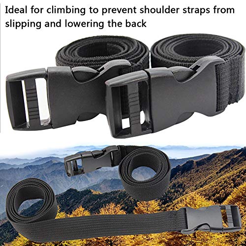 BETOY 2 pcs Correa para el Pecho, Correa Mochila de Pecho Ajustable Chest Strap,para Ajuste Pectoral en Mochilas Antideslizante BETOY 2 pcs Correa para el Pecho, Correa Mochila de Pecho Ajustable Chest Strap,para Ajuste Pectoral en Mochilas Antideslizante