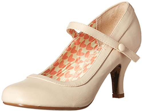 Bettie Page Women's Bp320-Bettie Dress Pump, Color Beige, Talla 39 EU