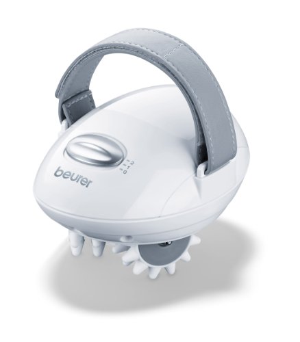 Beurer CM50 - Ergonómico masajeador para celulitis, 2 intensidades de masaje, estimula circulación sanguínea, correa ajustable, rodillo extraíble, 75 x 92 x 125 mm, color blanco Beurer CM50 - Ergonómico masajeador para celulitis, 2 intensidades de masaje, estimula circulación sanguínea, correa ajustable, rodillo extraíble, 75 x 92 x 125 mm, color blanco