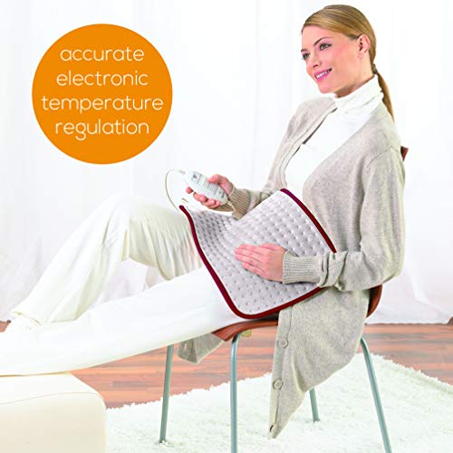 Beurer HK Comfort Almohadilla eléctrica térmica, transpirable, tacto suave, calentamiento ultrarápido, función apagado automático 90 minutos, lavable, 3 potencias, display iluminado, 40x33 cm, blanca Beurer HK Comfort Almohadilla eléctrica térmica, transpirable, tacto suave, calentamiento ultrarápido, función apagado automático 90 minutos, lavable, 3 potencias, display iluminado, 40x33 cm, blanca