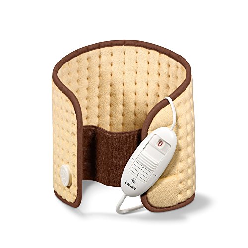 Beurer HK49 - Almohadilla electrónica lumbar/abdomen, superficie suave de microfibras, 3 niveles de temperatura, display iluminado, cinturón con velcro lavable a máquina 30 grados, 69 x 28 cm, crema Beurer HK49 - Almohadilla electrónica lumbar/abdomen, superficie suave de microfibras, 3 niveles de temperatura, display iluminado, cinturón con velcro lavable a máquina 30 grados, 69 x 28 cm, crema