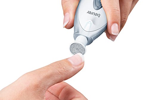 Beurer MP-41 - Set manicura y pedicura profesional, 7 accesorios incluidos, luz LED brillante, rotación hacía derecha/izquierda, 2 velocidades, color blanco Beurer MP-41 - Set manicura y pedicura profesional, 7 accesorios incluidos, luz LED brillante, rotación hacía derecha/izquierda, 2 velocidades, color blanco