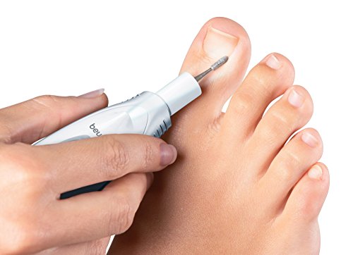 Beurer MP-41 - Set manicura y pedicura profesional, 7 accesorios incluidos, luz LED brillante, rotación hacía derecha/izquierda, 2 velocidades, color blanco Beurer MP-41 - Set manicura y pedicura profesional, 7 accesorios incluidos, luz LED brillante, rotación hacía derecha/izquierda, 2 velocidades, color blanco
