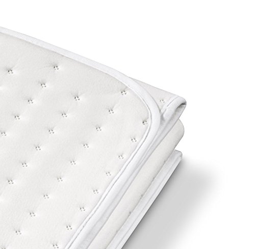 Beurer TS26 Calientacamas doble, 2 personas, reversible, transpirable, lavable, 2 mandos independientes de 3 potencias, display iluminado, cama doble, 140x150 cm, blanco Beurer TS26 Calientacamas doble, 2 personas, reversible, transpirable, lavable, 2 mandos independientes de 3 potencias, display iluminado, cama doble, 140x150 cm, blanco