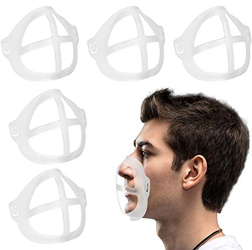 Beuya 10 Pcs Marco de Soporte de máscara, 3D Soporte de máscara, Soporte de Silicona para mascarillas, 3D Bracket for Face Masks Beuya 10 Pcs Marco de Soporte de máscara, 3D Soporte de máscara, Soporte de Silicona para mascarillas, 3D Bracket for Face Masks