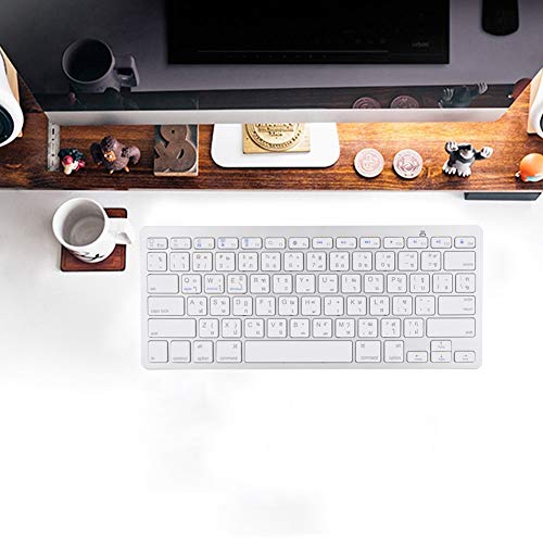 Bewinner Teclado inalámbrico Ultrafino tailandés, 78 Teclas Teclado portátil Ultrafino de botón Flotante Multifuncional para iOS/Mac/Android/Windows, Teclados para Juegos de PC Bewinner Teclado inalámbrico Ultrafino tailandés, 78 Teclas Teclado portátil Ultrafino de botón Flotante Multifuncional para iOS/Mac/Android/Windows, Teclados para Juegos de PC