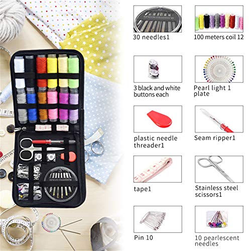 BEYAOBN Kit de Costura,112 piezas Accesorios de costura premium,Set de Costura Portátil Basico Kit Coser Profesional para Sastre,Familia,Principiante,Hogar,Viajes BEYAOBN Kit de Costura,112 piezas Accesorios de costura premium,Set de Costura Portátil Basico Kit Coser Profesional para Sastre,Familia,Principiante,Hogar,Viajes