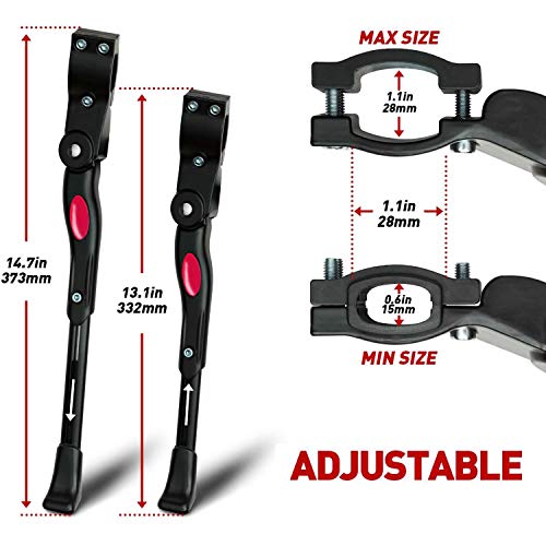 BEYAOBN Soporte para bicicleta,ajustable en altura con soporte de goma para pies que se aplica a bicicleta de montaña,bicicleta de carretera y parcialmente plegable(negro) BEYAOBN Soporte para bicicleta,ajustable en altura con soporte de goma para pies que se aplica a bicicleta de montaña,bicicleta de carretera y parcialmente plegable(negro)