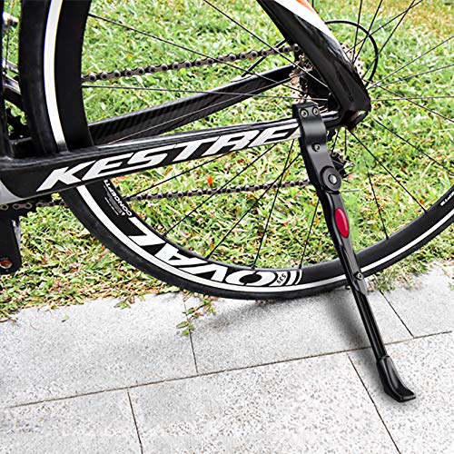 BEYAOBN Soporte para bicicleta,ajustable en altura con soporte de goma para pies que se aplica a bicicleta de montaña,bicicleta de carretera y parcialmente plegable(negro)