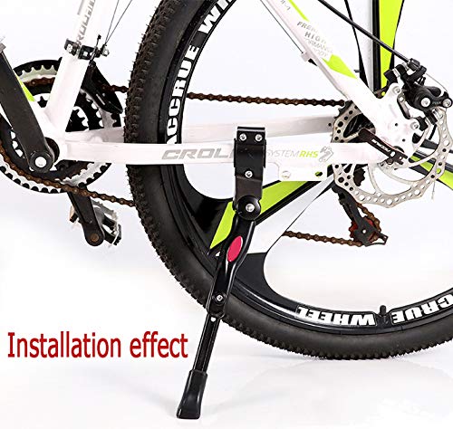 BEYAOBN Soporte para bicicleta,ajustable en altura con soporte de goma para pies que se aplica a bicicleta de montaña,bicicleta de carretera y parcialmente plegable(negro)