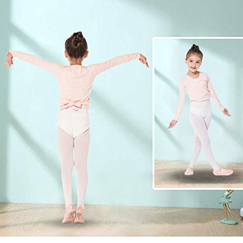 Bezioner Chaqueta para Ballet Danza Yoga Algodón Cardigan Manga Larga para Niña Mujer Rosa L