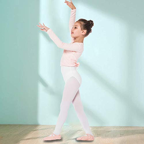 Bezioner Chaqueta para Ballet Danza Yoga Algodón Cardigan Manga Larga para Niña Mujer Rosa L