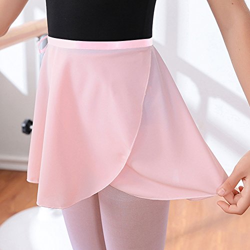 Bezioner Falda de Abrigo la Danza de Ballet Gasa con Lazo de la Cintura para Niña Mujer Rosa S Bezioner Falda de Abrigo la Danza de Ballet Gasa con Lazo de la Cintura para Niña Mujer Rosa S