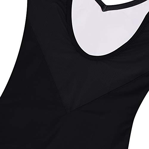 Bezioner Maillot de Danza Gimnasia Leotardo Clásico Ballet Vestido para Niñas Mujer Negro con Falda,L=155-160 cm Bezioner Maillot de Danza Gimnasia Leotardo Clásico Ballet Vestido para Niñas Mujer Negro con Falda,L=155-160 cm