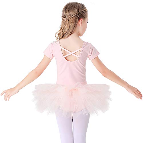 Bezioner Maillot de Danza Tutú Vestido de Ballet Gimnasia Leotardo Algodón Body Clásico para Niña Rosa 120 Bezioner Maillot de Danza Tutú Vestido de Ballet Gimnasia Leotardo Algodón Body Clásico para Niña Rosa 120