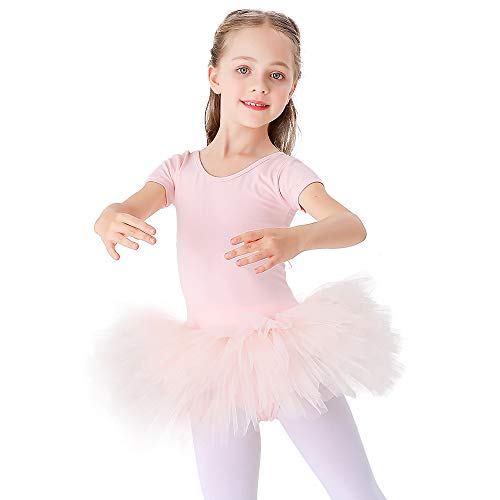 Bezioner Maillot de Danza Tutú Vestido de Ballet Gimnasia Leotardo Algodón Body Clásico para Niña Rosa 120 Bezioner Maillot de Danza Tutú Vestido de Ballet Gimnasia Leotardo Algodón Body Clásico para Niña Rosa 120