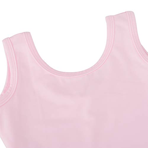 Bezioner Niña Vestido de Ballet Maillot de Danza Gimnasia Clásico Tutú sin Mangas con Falda Rosa 130 Bezioner Niña Vestido de Ballet Maillot de Danza Gimnasia Clásico Tutú sin Mangas con Falda Rosa 130